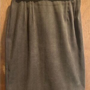 Vintage Chocolate Brown Pencil Skirt